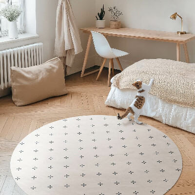 Rond pvc tapijt Minimalistisch boho-patroon