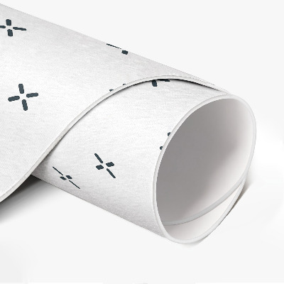 Rond pvc tapijt Minimalistisch boho-patroon