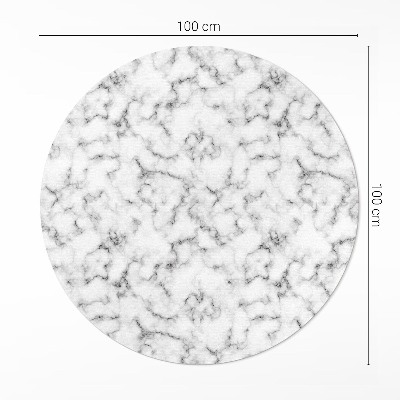 Pvc mat rond Abstracte steen stijlvolle marmer