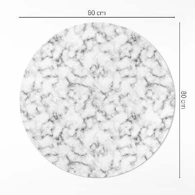 Pvc mat rond Abstracte steen stijlvolle marmer