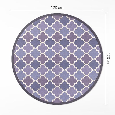 Pvc mat rond Stijlvolle tegels elegante mozaïek