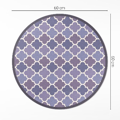 Pvc mat rond Stijlvolle tegels elegante mozaïek