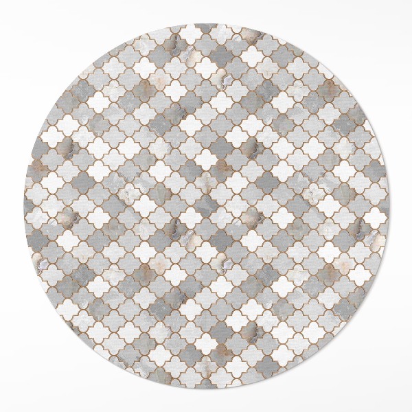 Rond pvc tapijt Modieuze stenen mozaïek stijlvolle tegels