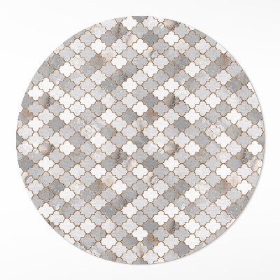 Rond pvc tapijt Modieuze stenen mozaïek stijlvolle tegels
