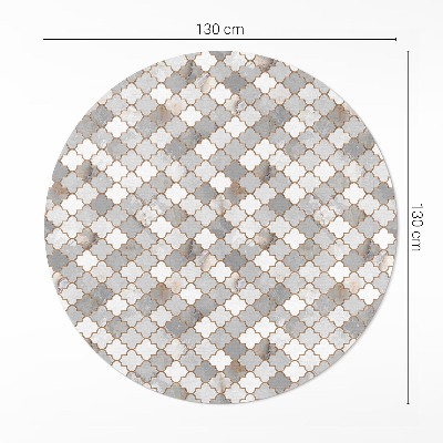 Rond pvc tapijt Modieuze stenen mozaïek stijlvolle tegels