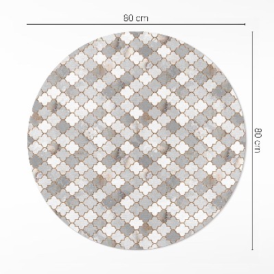 Rond pvc tapijt Modieuze stenen mozaïek stijlvolle tegels
