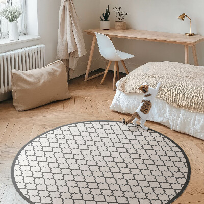 Vinyl vloerkleed rond Elegante mozaïek stijlvolle tegels