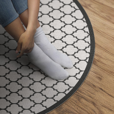 Vinyl vloerkleed rond Elegante mozaïek stijlvolle tegels