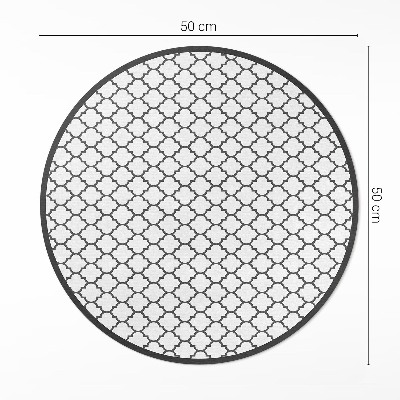Vinyl vloerkleed rond Elegante mozaïek stijlvolle tegels