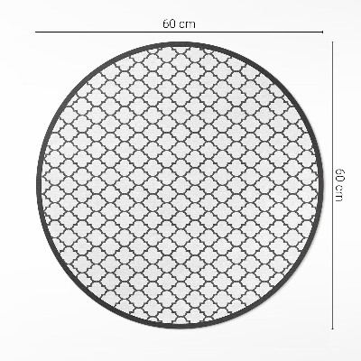 Vinyl vloerkleed rond Elegante mozaïek stijlvolle tegels