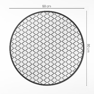 Vinyl vloerkleed rond Elegante mozaïek stijlvolle tegels