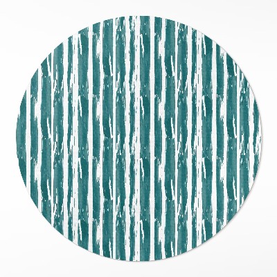 Pvc mat rond Abstract patroon geschilderde lijnen