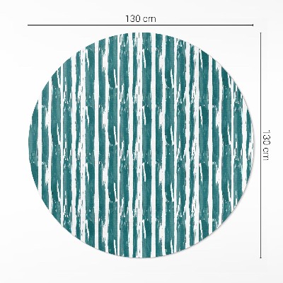 Pvc mat rond Abstract patroon geschilderde lijnen