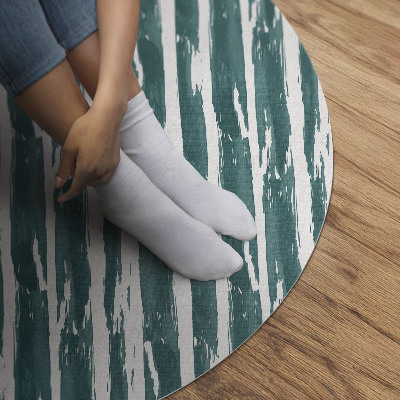 Pvc mat rond Abstract patroon geschilderde lijnen