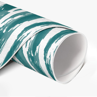 Pvc mat rond Abstract patroon geschilderde lijnen