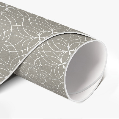 Pvc mat rond Fijn cirkelvormig weefontwerp