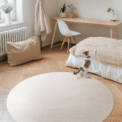Rond pvc tapijt Minimalistisch modern design