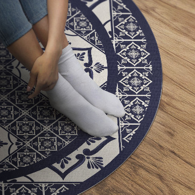 Pvc mat rond Decoratieve tegels in Portugese stijl