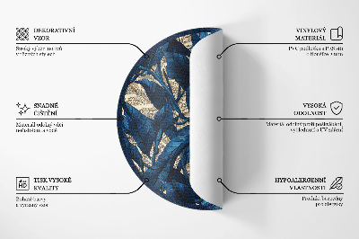 Vinyl vloerkleed rond Visgraatstenen bestrating