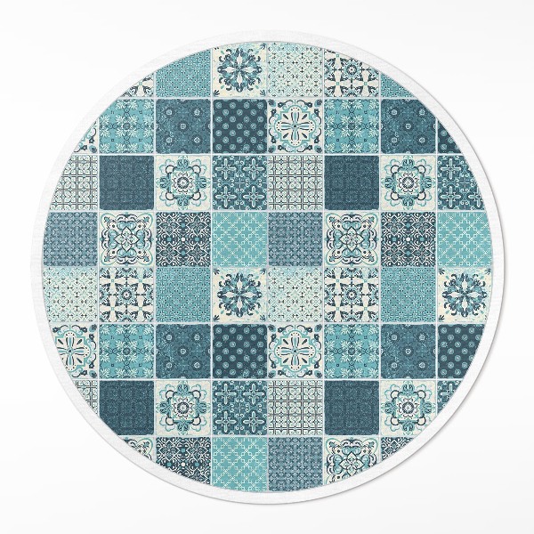 Pvc mat rond Gepatroneerde mozaïek decoratieve tegels