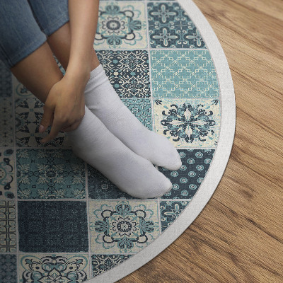 Pvc mat rond Gepatroneerde mozaïek decoratieve tegels