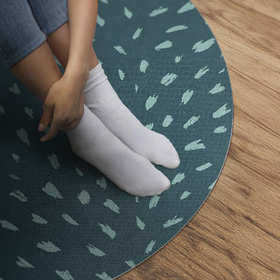 Vinyl vloerkleed rond Onregelmatige vlekken abstractie