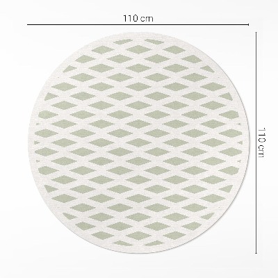 Vinyl vloerkleed rond Minimalistisch geometrisch patroon