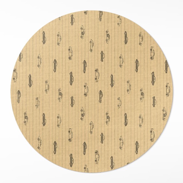 Pvc mat rond Oude retro oldtimers