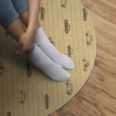 Pvc mat rond Oude retro oldtimers