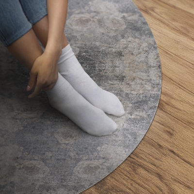 Rond pvc tapijt vintage ornamenten