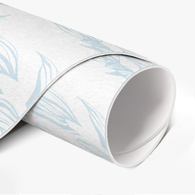 Pvc mat rond Schets van elegante vintage bladeren