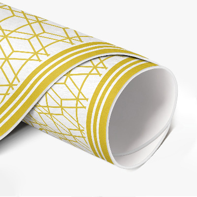 Vinyl vloerkleed rond Modern lineair patroon