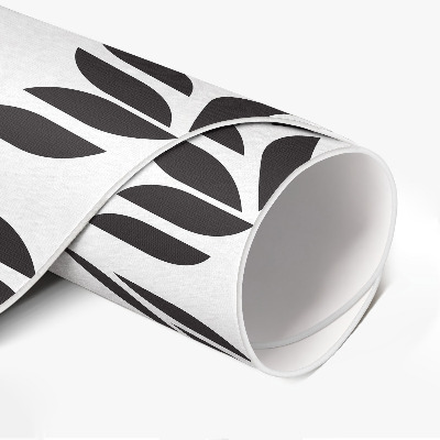 Rond pvc tapijt Minimalistisch bladpatroon