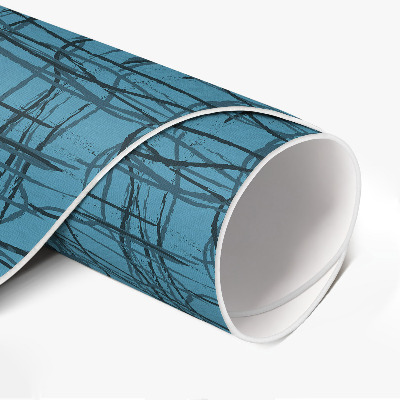 Vinyl vloerkleed rond Stofpatroon met onregelmatige stofdraden