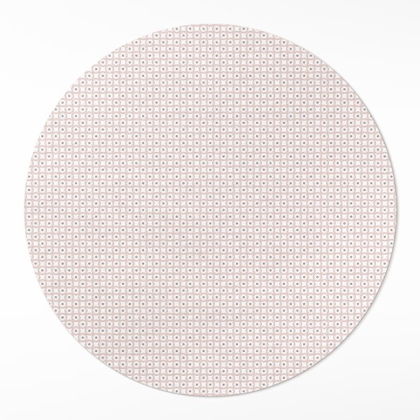 Pvc mat rond Een klein mozaïek in pastelkleuren