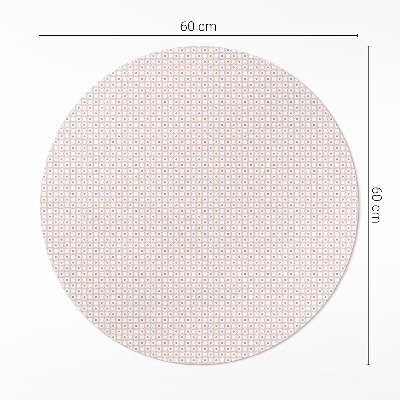 Pvc mat rond Een klein mozaïek in pastelkleuren
