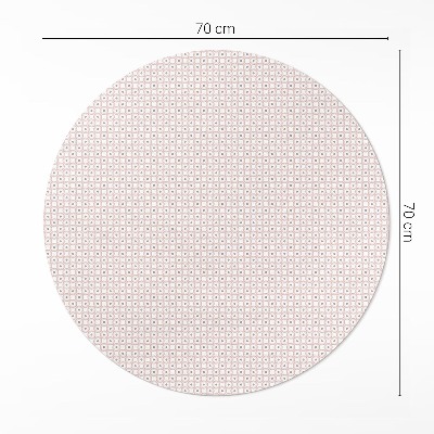 Pvc mat rond Een klein mozaïek in pastelkleuren