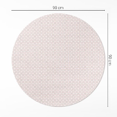 Pvc mat rond Een klein mozaïek in pastelkleuren