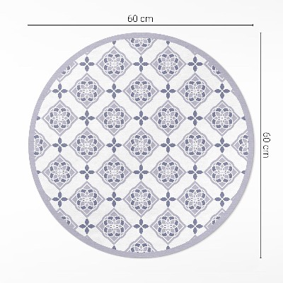 Pvc mat rond Decoratieve tegels elegant patroon