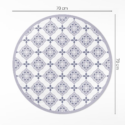 Pvc mat rond Decoratieve tegels elegant patroon