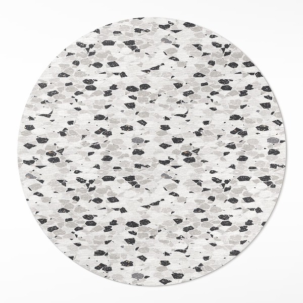 Vinyl vloerkleed rond Stenen plaat, elegant steengoed