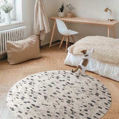 Vinyl vloerkleed rond Stenen plaat, elegant steengoed