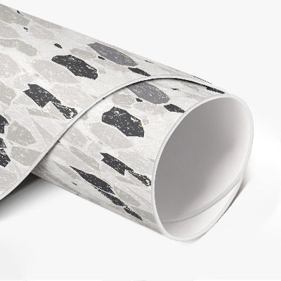 Vinyl vloerkleed rond Stenen plaat, elegant steengoed