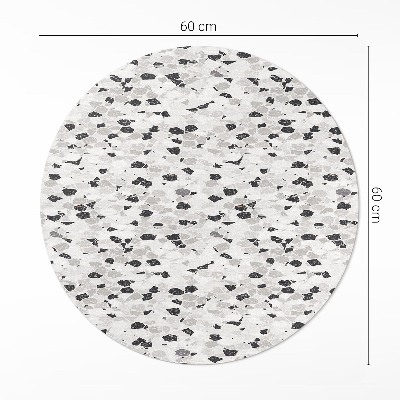 Vinyl vloerkleed rond Stenen plaat, elegant steengoed