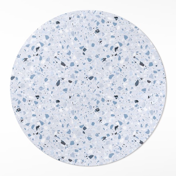 Pvc mat rond Stenen plaat, stijlvol steengoed