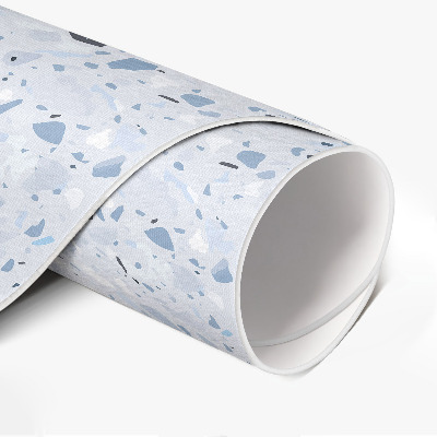 Pvc mat rond Stenen plaat, stijlvol steengoed