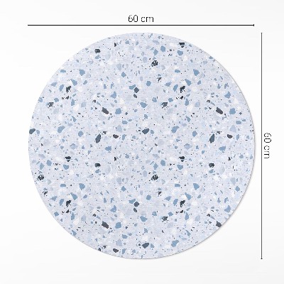 Pvc mat rond Stenen plaat, stijlvol steengoed