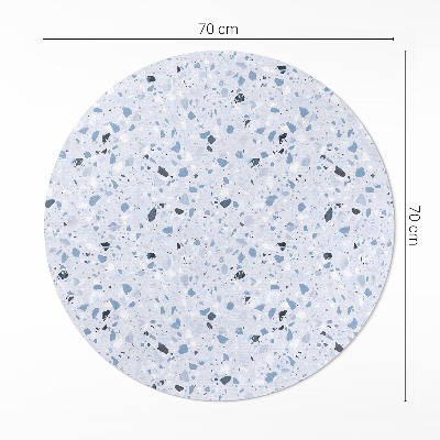 Pvc mat rond Stenen plaat, stijlvol steengoed