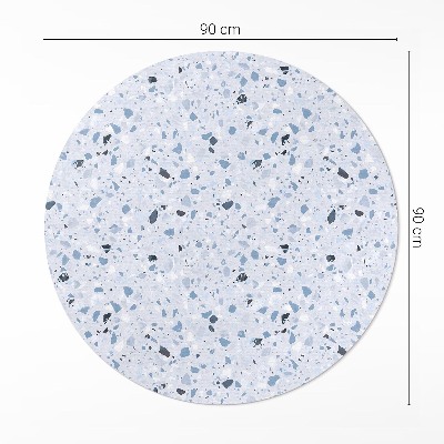 Pvc mat rond Stenen plaat, stijlvol steengoed