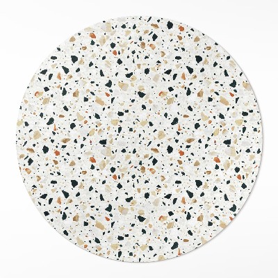 Vinyl vloerkleed rond Decoratieve steengoedplaat